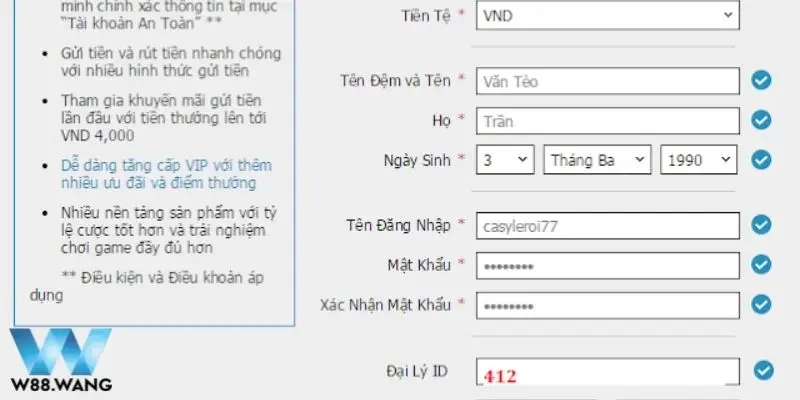 Đăng Ký W88 2 Hướng dẫn đăng ký W88